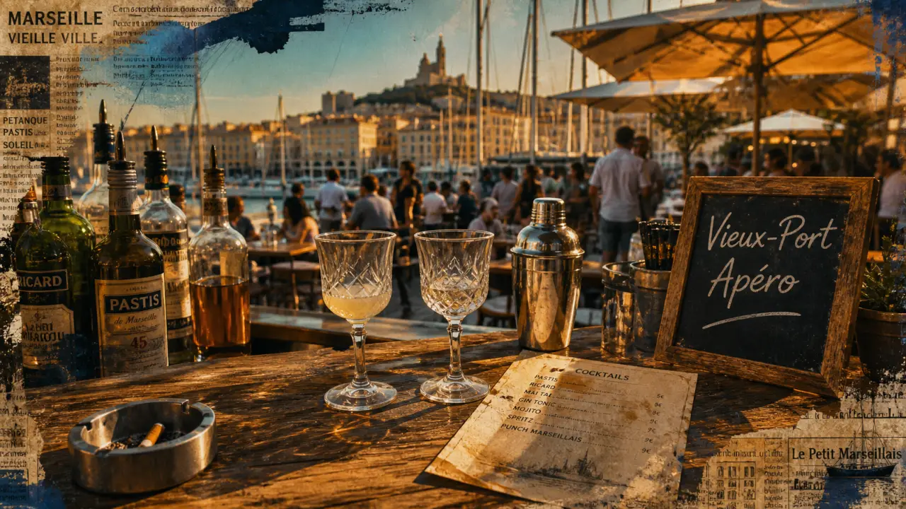Bar au vieux port Marseille : cocktails et vue au Vieux-Port