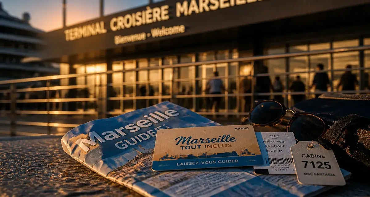 Croisière méditerranée tout inclus départ marseille : guide et carte au terminal de croisière