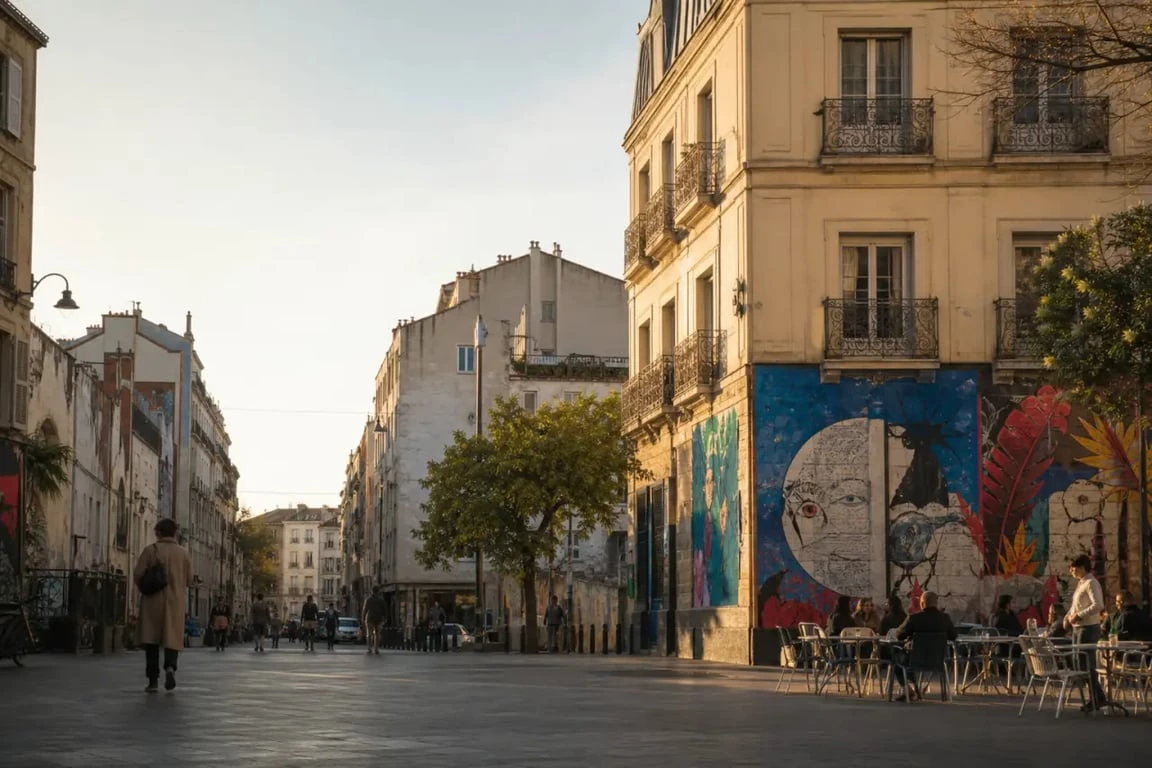 Marseille que faire ce week end : le Cours Julien et la Plaine avec fresques et terrasses animées