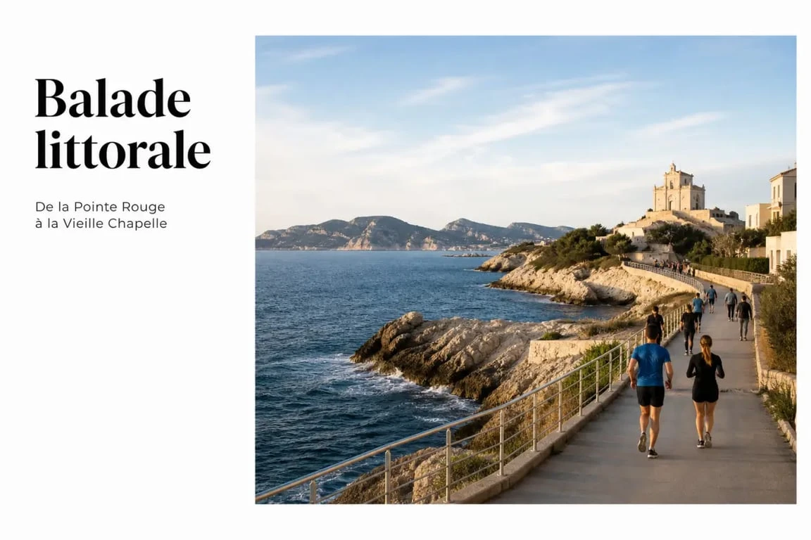 Que faire à la Pointe Rouge à Marseille : balade côtière vers la Vieille Chapelle
