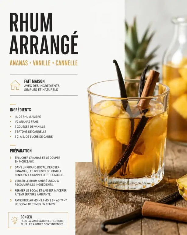 Recette de rhum arrangé maison façon La Rhumerie