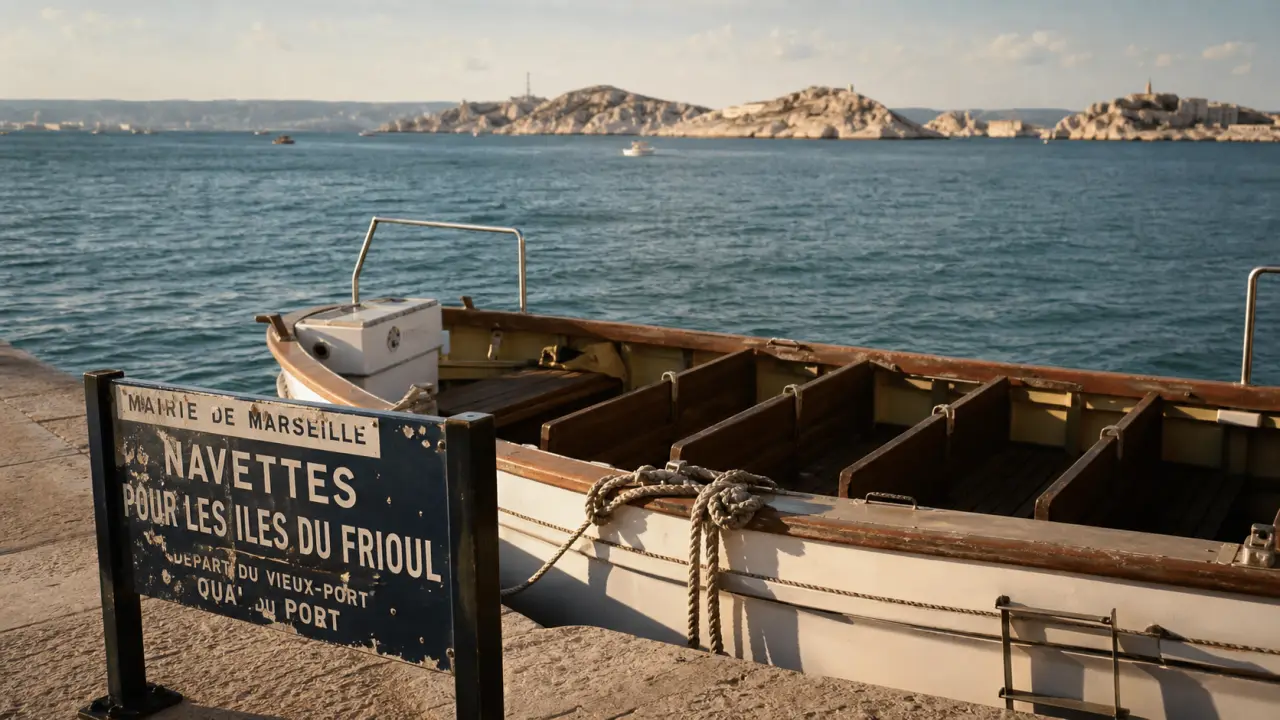 Île du Frioul à Marseille : navette au Vieux-Port et mer turquoise