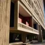 La citee radieuse à Marseille, béton brut et loggias