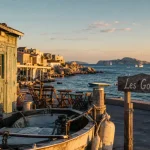 Les goudes marseille : port et coucher de soleil