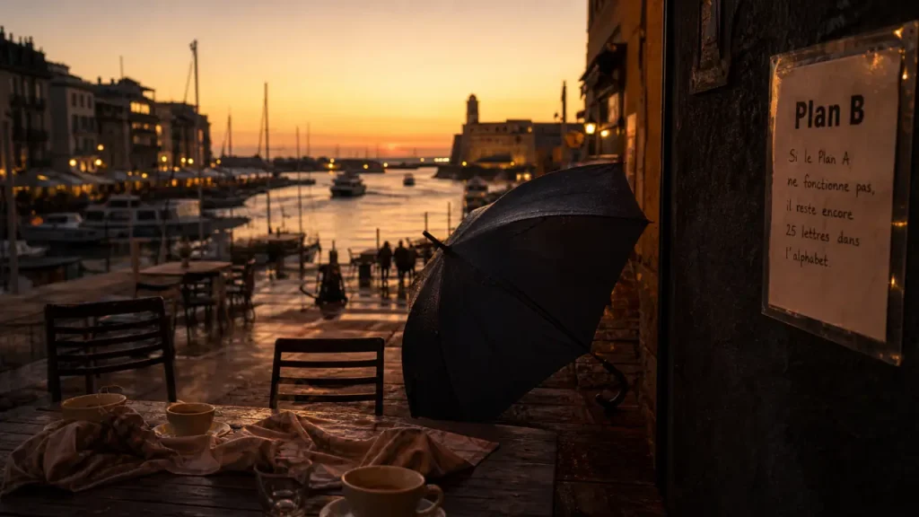 Marseille que faire ce week end : Vieux-Port, terrasse et plan B météo avec parapluie