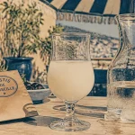 Pastis marseille trouble au froid, verre tulipe et glaçons