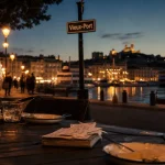 Soirée sur Marseille au Vieux-Port au crépuscule