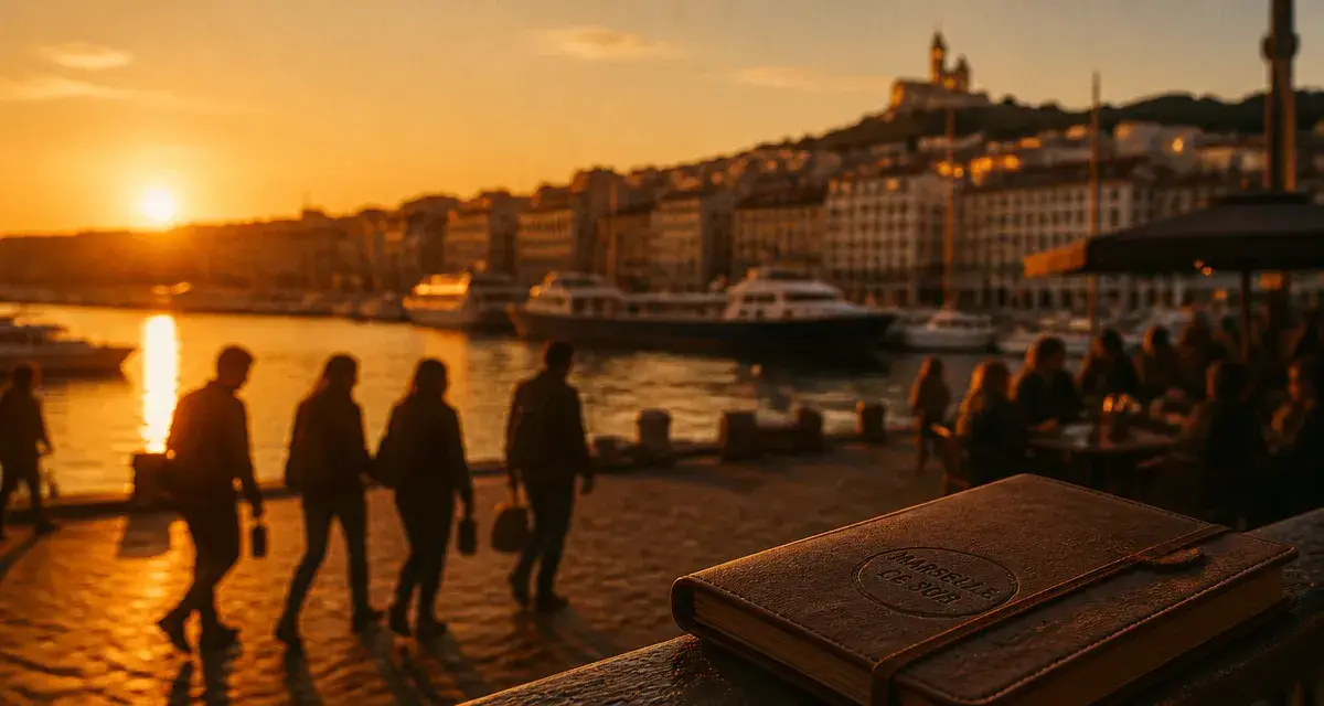 Sortir a marseille ce soir au Vieux-Port, coucher de soleil