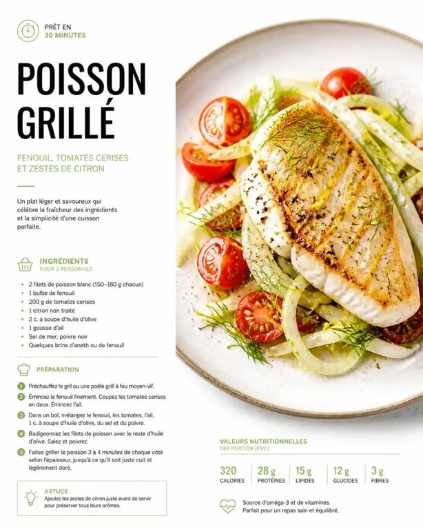 Filet de poisson façon marseillaise, recette de poisson frais à Marseille