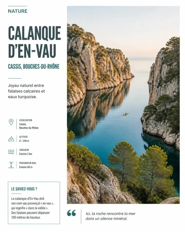 Calanque d'En-Vau à Cassis, activité incontournable en kayak