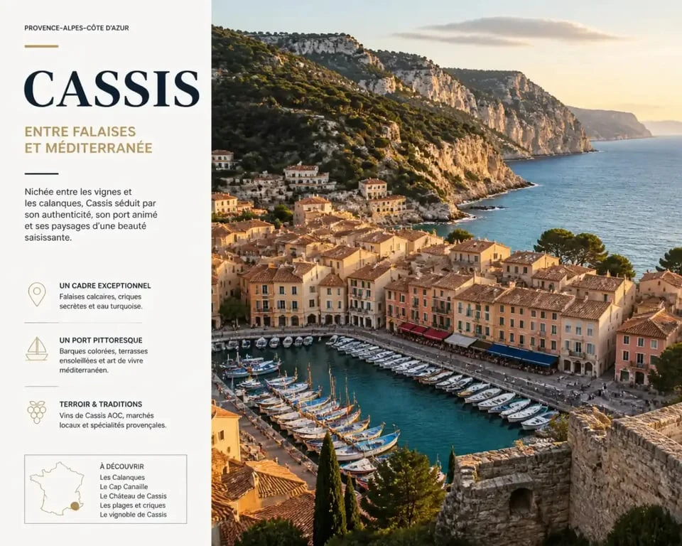 Que faire à Cassis : vue panoramique du village et du port depuis le château