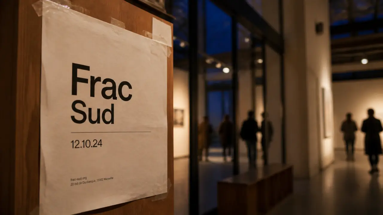 Exposition marseille art contemporain : affiche Frac Sud à Marseille