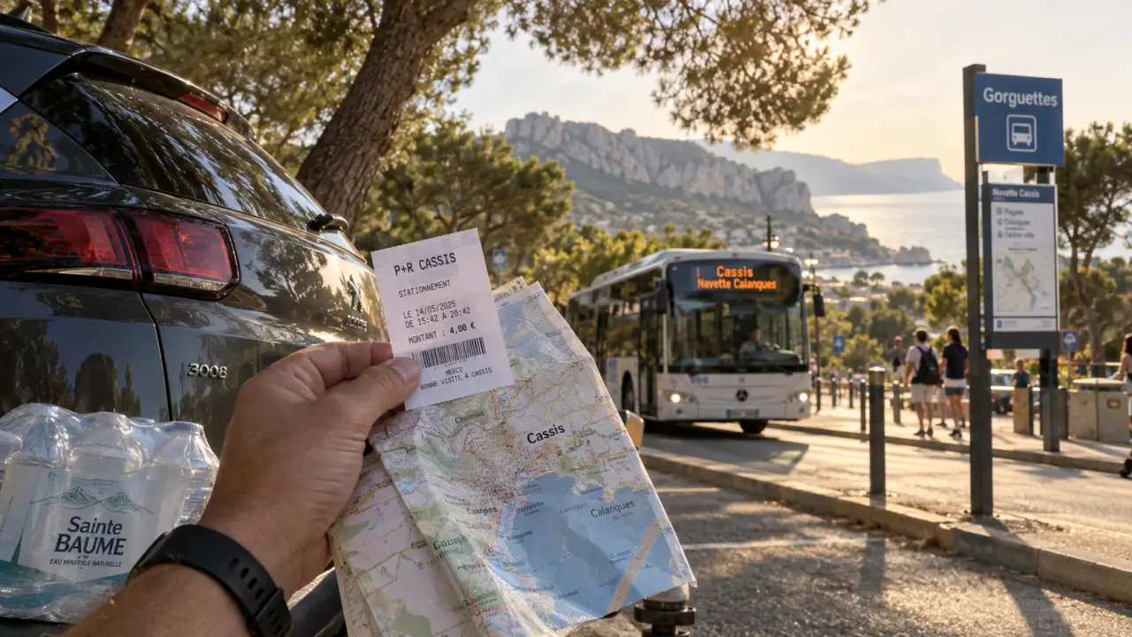 Parking cassis calanques : stationnement Gorguettes et navette