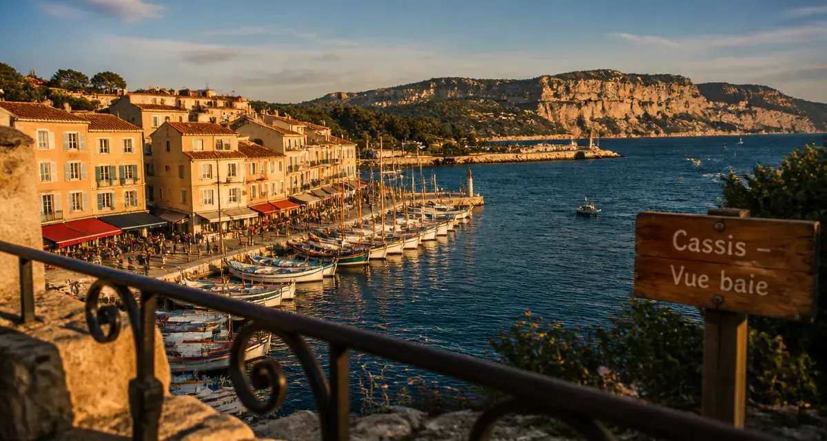 Que faire a cassis : vue du port de Cassis et calanques