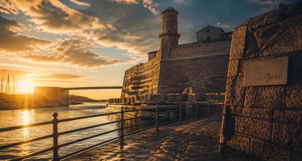 Fort Saint-Jean saint jean marseille au Vieux-Port, vue mer
