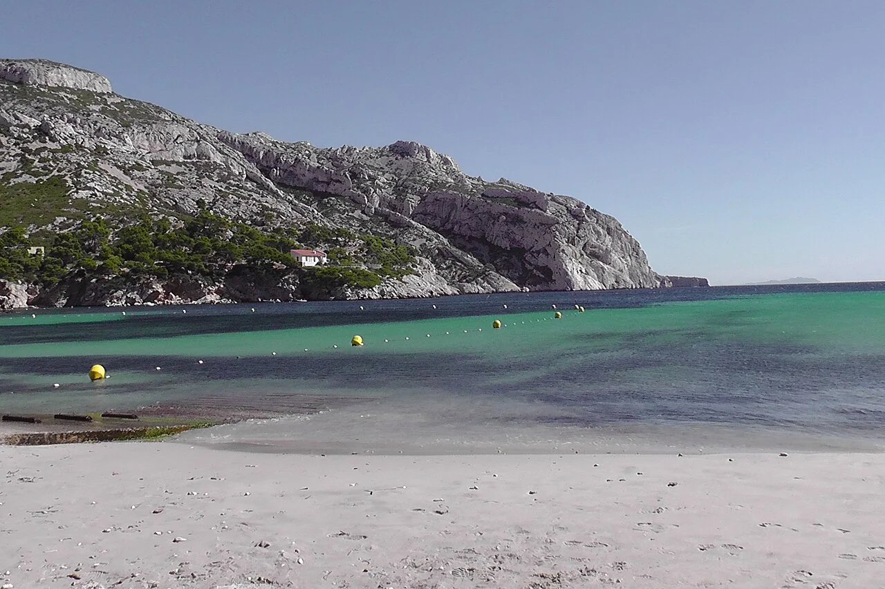 La plage de la calanque de Sormiou, 2010