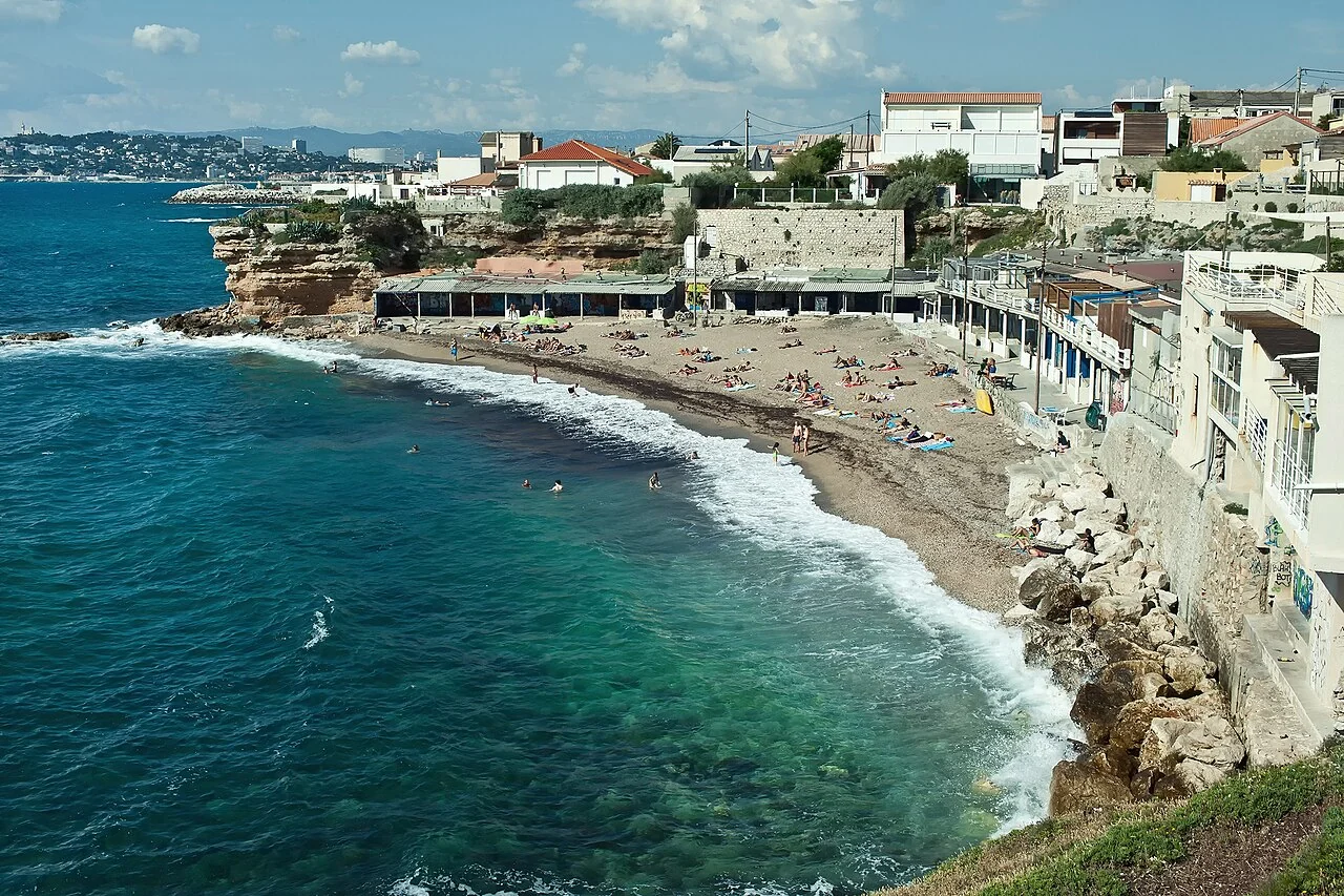 Vue de la plage de Bonne Brise, dite la Verrerie, 2015