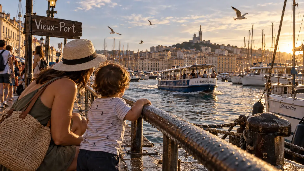 Visiter Marseille avec des enfants : Vieux-Port, bateau et Notre-Dame de la Garde